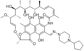 CAS#: 79039-56-8, 25-Desacetyl Rifapentine