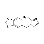 CAS#: 790661-16-4, 1-(1,3-Benzodioxol-5-ylmethyl)-2-methyl-1H-imidazole