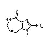 CAS 登录号：790665-09-7， 2-氨基-5,6-二氢咪唑并[4,5-c]氮杂卓-4(1H)-酮