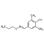 CAS 登录号：791065-72-0， 2,6-二甲基-4-[(E)-(丙氧基亚氨基)甲基]苯酚