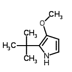 CAS#: 791104-11-5, 3-Methoxy-2-(2-methyl-2-propanyl)-1H-pyrrole