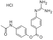 CAS 登录号:79119-49-6, 4'-乙酰氨基苯基 4-胍基苯甲酸酯盐酸盐