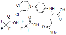 CAS 登录号：79133-10-1， gamma-谷氨酰-对亚苯基二胺芥菜黄双三氟乙酸盐