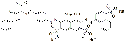 CAS#: 79135-92-5, Trisodium (6Z)-4-Amino-3-[4-[1,3-Dioxo-1-(Phenylamino)Butan-2-Yl]Diazenylphenyl]Diazenyl-5-Oxo-6-[(4-Sulfonatonaphthalen-1-Yl)Hydrazinylidene]Naphthalene-2,7-Disulfonate