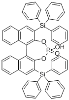 CAS 登录号：791616-55-2， (R)-(-)-3,3'-二(三苯基硅烷基)-1,1'-联萘基-2,2'-二基氢磷酸酯
