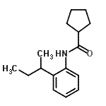 CAS 登录号：791841-35-5， N-(2-仲-丁基苯基)环戊烷甲酰胺
