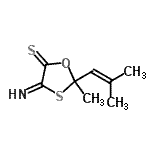 CAS#: 792138-85-3, 4-Imino-2-methyl-2-(2-methyl-1-propen-1-yl)-1,3-oxathiolane-5-thione