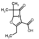 CAS#: 792157-87-0, 3-Ethyl-6,6-dimethyl-7-oxo-4-oxa-1-azabicyclo[3.2.0]hept-2-ene-2-carboxylic acid