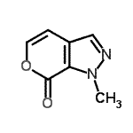 CAS 登录号：79229-60-0， 1-甲基吡喃并[3,4-c]吡唑-7(1H)-酮