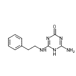 CAS#: 79246-47-2, 4-Amino-6-[(2-phenylethyl)amino]-1,3,5-triazin-2(5H)-one