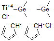 CAS 登录号:79269-73-1, 二氯二(三甲基锗烷基-Pi-环戊二烯基)钛