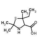 CAS#: 792843-10-8, 5-Ethyl-2,2,5-trimethyl-1,3-thiazolidine-4-carboxylic acid