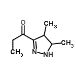 CAS 登录号：79370-38-0， 1-(4,5-二甲基-4,5-二氢-1H-吡唑-3-基)-1-丙酮