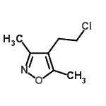 CAS 登录号：79379-02-5， 4-(2-氯乙基)-3,5-二甲基-1,2-恶唑