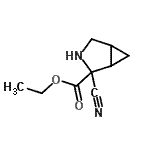 CAS 登录号：79444-39-6， 乙基2-氰基-3-氮杂双环[3.1.0]己烷-2-羧酸酯
