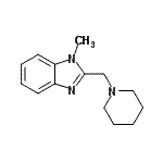 CAS#: 794551-95-4, 1-Methyl-2-(1-piperidinylmethyl)-1H-benzimidazole
