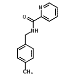 CAS 登录号：795283-79-3， N-(4-甲基苄基)-2-吡啶甲酰胺