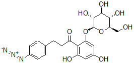 CAS 登录号：79541-46-1， 3-(4-叠氮基苯基)-1-[2,4-二羟基-6-[(2S,3R,4S,5S,6R)-3,4,5-三羟基-6-(羟基甲基)四氢吡喃-2-基]氧基苯基]丙-1-酮