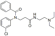 CAS 登录号：79565-71-2， N-(3-氯苯基)-N-[3-(2-二乙基氨基乙胺)-3-氧代丙基]苯甲酰胺
