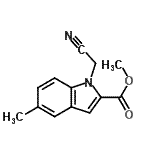 CAS 登录号：796069-31-3， 甲基1-(氰基甲基)-5-甲基-1H-吲哚-2-羧酸酯