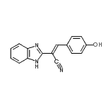 CAS#: 79613-18-6, (2E)-2-(1H-Benzimidazol-2-yl)-3-(4-hydroxyphenyl)acrylonitrile