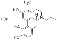 CAS 登录号：79640-85-0， (R)-5,6,6a,7-四氢-6-丙基-4H-二苯并[去,g]喹啉-2,10,11-三醇氢溴酸盐