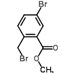 CAS 登录号：79670-17-0， 甲基5-溴-2-(溴甲基)苯甲酸酯