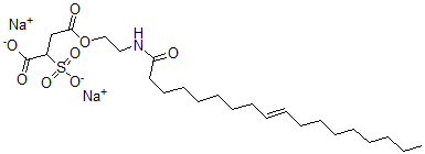 CAS 登录号：79702-63-9， 4-[2-[[(E)-十八碳-9-烯酰基]氨基]乙氧基]-4-氧代-2-磺酸丁酸二钠