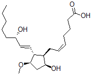 CAS#: 79743-26-3, (Z)-7-[(1R,2R,3R,5S)-5-Hydroxy-2-[(E,3S)-3-Hydroxyoct-1-Enyl]-3-Methoxycyclopentyl]Hept-5-Enoic Acid