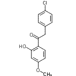 CAS 登录号：79744-48-2， 2-(4-氯苯基)-1-(2-羟基-4-甲氧基苯基)乙酮