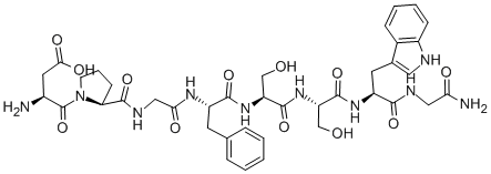 CAS 登录号：79775-19-2， 5-氧代-L-脯氨酰-L-苯丙氨酰-L-苯丙氨酰-L-脯氨酰-L-亮氨酰-L-蛋氨酰胺