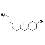 CAS 登录号：797789-54-9， 1-丁氧基-3-(4-甲基-1-哌啶基)-2-丙醇