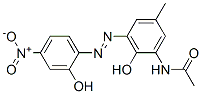 CAS 登录号：79817-74-6， N-[2-羟基-5-甲基-3-[(2E)-2-(4-硝基-6-氧代-1-环己-2,4-二烯亚基)肼基]苯基]乙酰胺