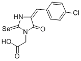 CAS#: 79851-75-5, 4-((4-Chlorophenyl)Methylene)-5-Oxo-2-Selenoxo-1-Imidazolidineacetic Acid