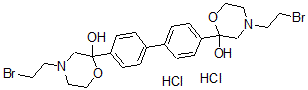 CAS 登录号：79868-97-6， 4-(2-溴乙基)-2-[4-[4-[4-(2-溴乙基)-2-羟基吗啉-2-基]苯基]苯基]吗啉-2-醇二盐酸盐