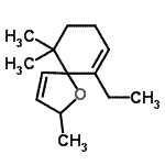 CAS#: 79893-63-3, 6-Ethyl-2,10,10-trimethyl-1-oxaspiro[4.5]deca-3,6-diene