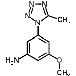 CAS#: 799262-39-8, 3-Methoxy-5-(5-methyl-1H-tetrazol-1-yl)aniline