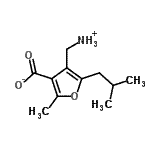 CAS 登录号：799264-70-3， 4-(氨基甲基)-5-异丁基-2-甲基-3-糠酸