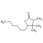 CAS 登录号：799268-18-1， 5-己基-3,4,4-三甲基二氢-2(3H)-呋喃酮