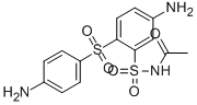 CAS 登录号：80-80-8， N-[[5-氨基-2-[(4-氨基苯基)磺酰基]苯基]磺酰基]-乙酰胺