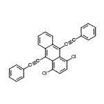 CAS#: 80034-19-1, 1,4-dichloro-9,10-bis(2-phenylethynyl)anthracene
