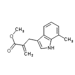 CAS 登录号：800366-83-0， 甲基2-[(7-甲基-1H-吲哚-3-基)甲基]丙烯酸酯