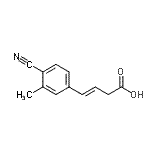 CAS#: 800395-55-5, (3E)-4-(4-Cyano-3-methylphenyl)-3-butenoic acid