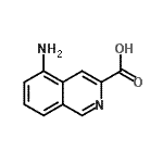 CAS 登录号：80066-71-3， 5-氨基-3-异喹啉羧酸