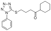 CAS 登录号：80087-23-6， 1-环己基-4-(1-苯基-5-四唑基)硫代-1-丁酮