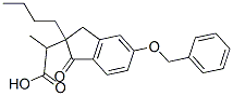 CAS 登录号：80106-55-4， 5-苄氧基-1-氧代-2-丁基-2-茚满丙酸