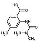 CAS 登录号：801162-60-7， 2-[(二甲基氨基甲酰)氨基]-4-甲基苯甲酸