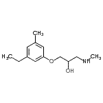 CAS 登录号：801172-04-3， 1-(3-乙基-5-甲基苯氧基)-3-(甲基氨基)-2-丙醇