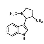 CAS 登录号：801175-13-3， 3-(1,3-二甲基-2-吡咯烷基)-1H-吲哚
