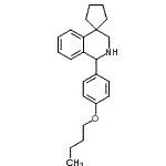 CAS#: 801191-34-4, 1'-(4-Butoxyphenyl)-2',3'-dihydro-1'H-spiro[cyclopentane-1,4'-isoquinoline]